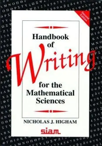 Cover of Handbook of Writing for the Mathematical Sciences