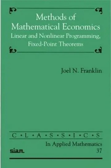 Cover of Methods of Mathematical Economics