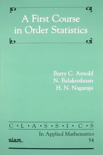 Cover of A First Course in Order Statistics
