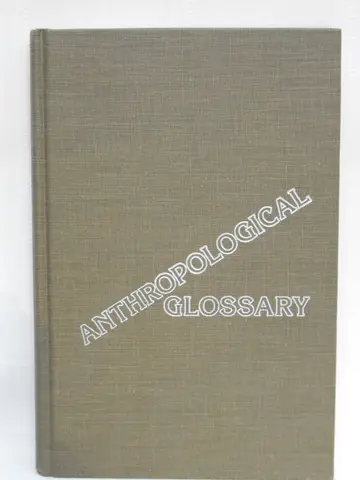 Cover of Anthropological Glossary