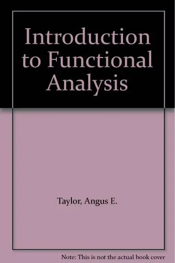 Cover of Introduction to Functional Analysis