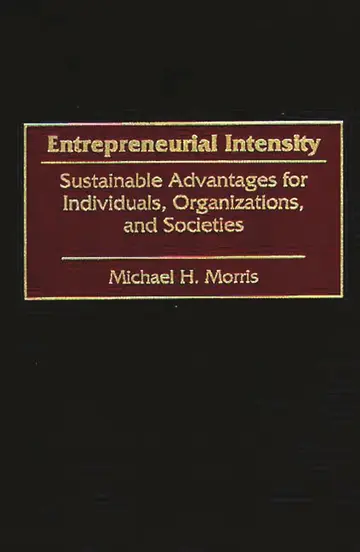 Cover of Entrepreneurial Intensity