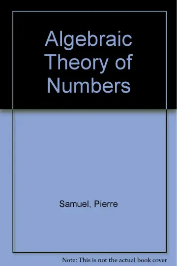 Cover of Algebraic Theory of Numbers