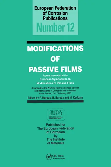 Cover of Modifications of Passive Films