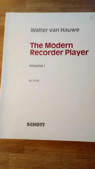 Cover of The Modern Recorder Player