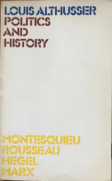 Cover of Politics and History