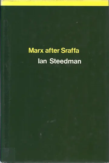 Cover of Marx After Sraffa