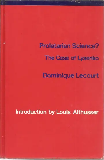 Cover of Proletarian Science?