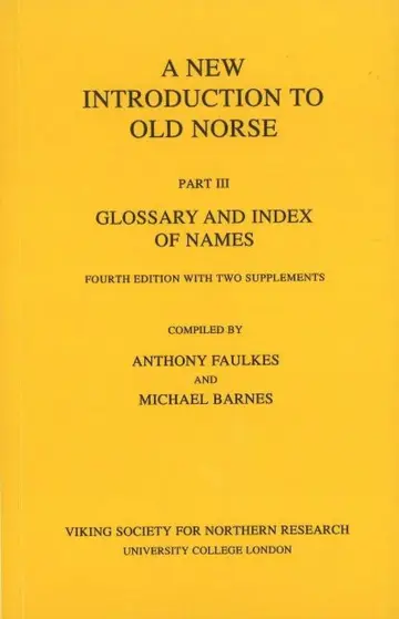 Cover of A New Introduction to Old Norse