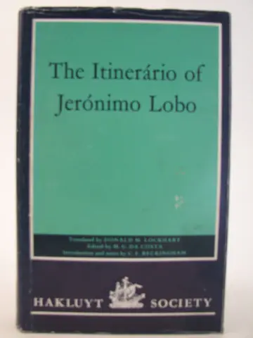 Cover of The Itinerario of Jeronimo Lobo
