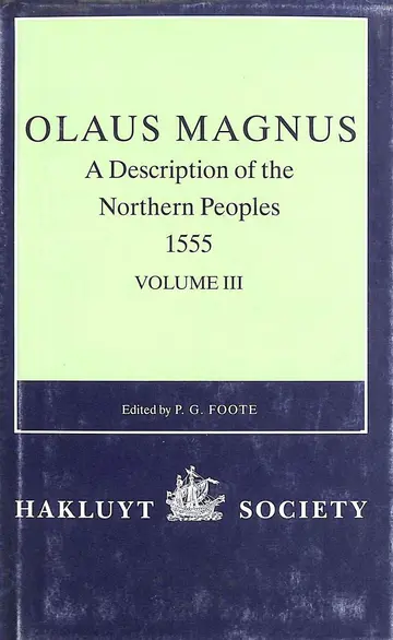 Cover of Olaus Magnus, a Description of the Northern Peoples, 1555