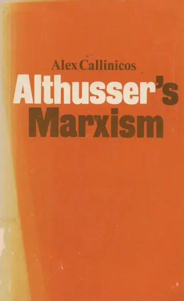 Cover of Althusser's Marxism