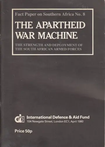 Cover of Apartheid War Machine
