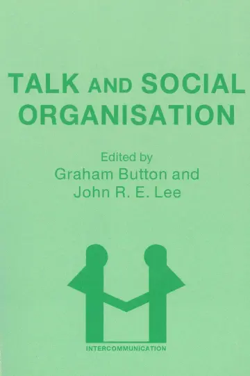 Cover of Talk and Social Organisation
