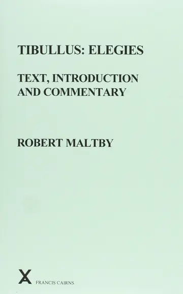 Cover of Tibullus