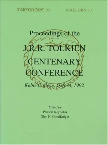 Cover of Proceedings of the J.R.R.Tolkien Centenary Conference, 1992