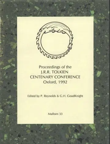 Cover of Proceedings of the J.R.R.Tolkien Centenary Conference, 1992