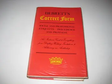 Cover of Debrett's Correct Form