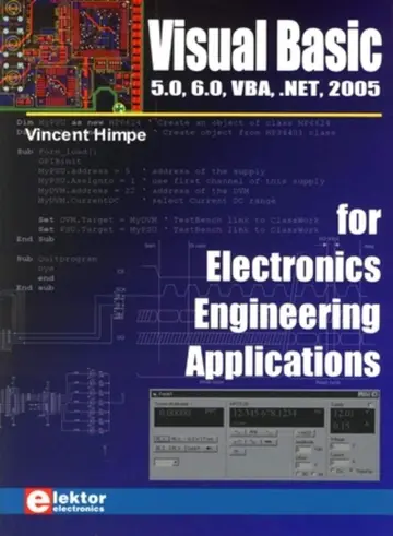 Cover of Visual Basic for Electronics Engineering Applications