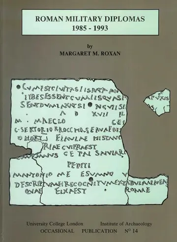 Cover of Roman Military Diplomas 1954 to 1977