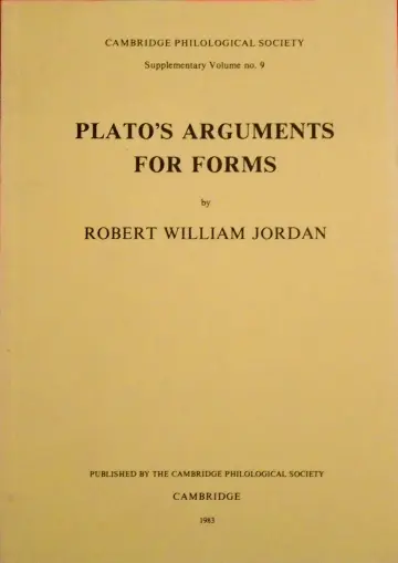 Cover of Plato's Argument for Forms