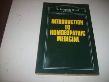 Cover of Introduction to Homoeopathic Medicine