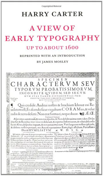 Cover of A View of Early Typography