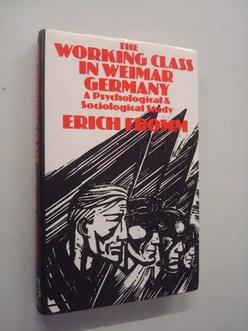 Cover of Working Class in Weimar Germany