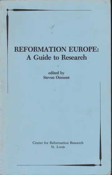 Cover of Reformation Europe