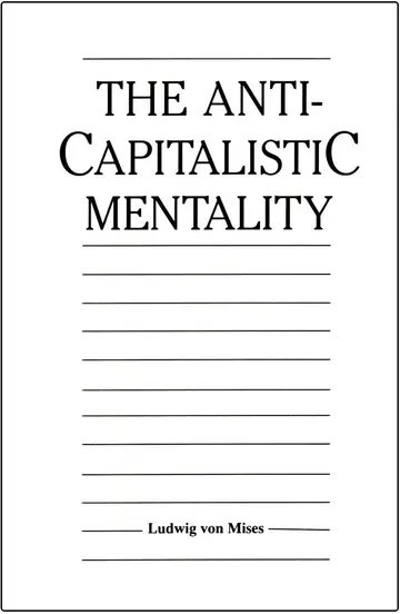 Cover of Anti Capitalistic Mentality