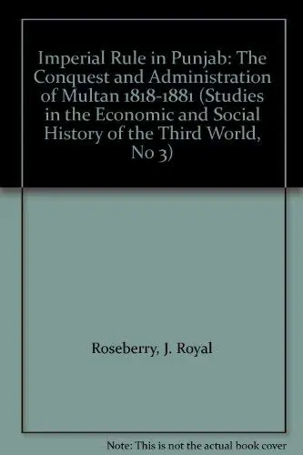 Cover of Imperial Rule in Punjab