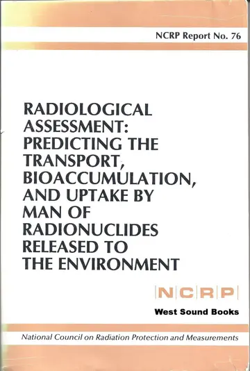 Cover of Radiological Assessment