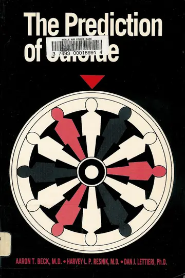 Cover of The Prediction of Suicide