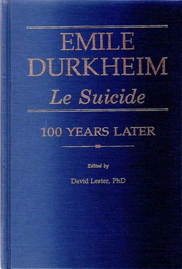 Cover of Emile Durkheim
