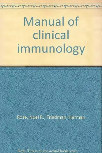 Cover of Manual of clinical immunology