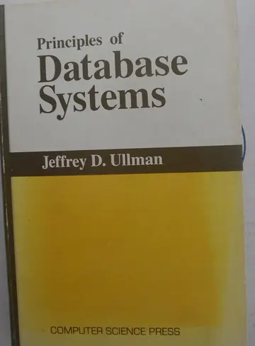 Cover of Principles of database systems