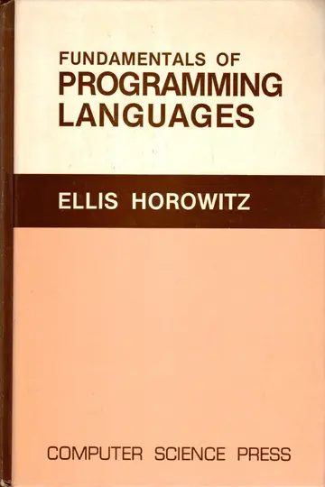 Cover of Fundamentals of programming languages