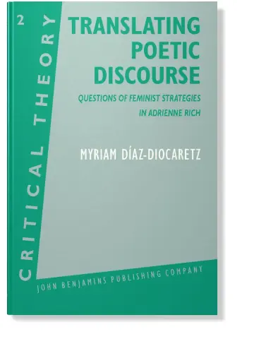 Cover of Translating Poetic Discourse