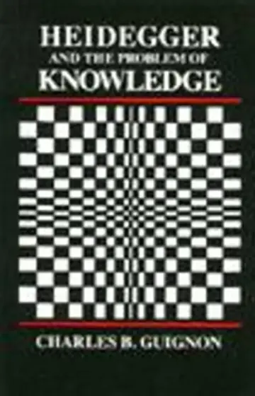 Cover of Heidegger and the Problem of Knowledge