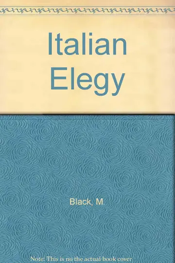 Cover of Italian Elegy