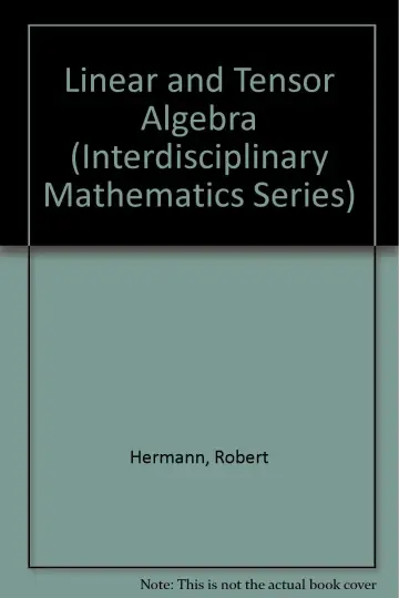 Cover of Linear and Tensor Algebra