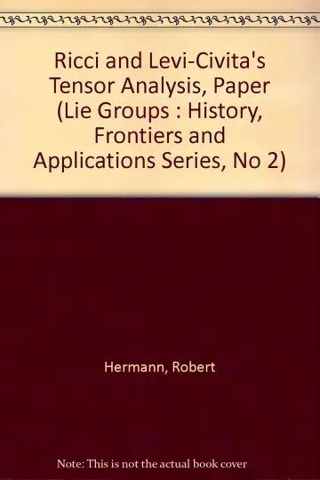 Cover of Ricci and Levi-Civita's Tensor Analysis, Paper
