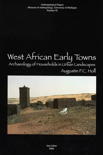 Cover of West African Early Towns