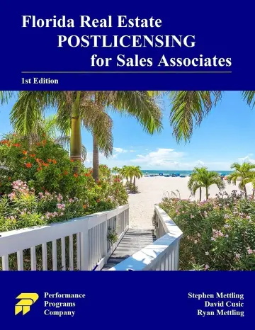 Cover of Florida Real Estate Postlicensing for Sales Associates