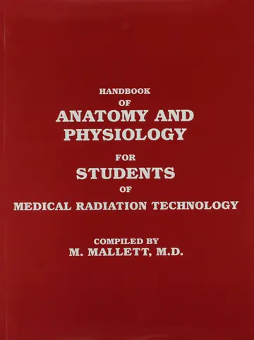 Cover of Handbook of Anatomy and Physiology for Students of Medical Radiation Technology