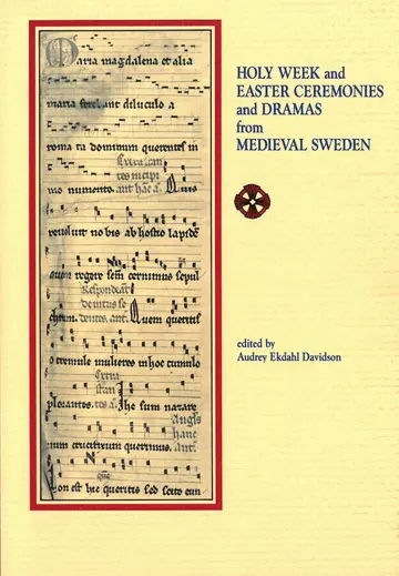 Cover of Holy Week and Easter Ceremonies and Dramas from Medieval Sweden