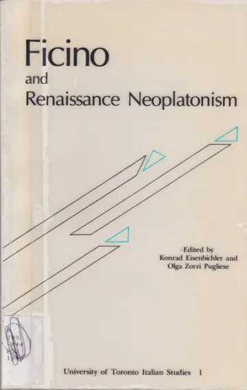 Cover of Ficino and Renaissance Neoplatonism