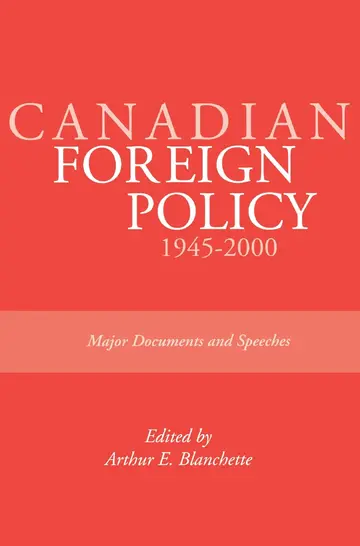 Cover of Canadian Foreign Policy, 1945-2000