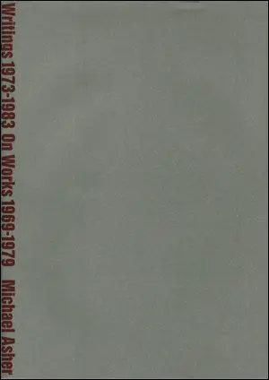 Cover of Michael Asher