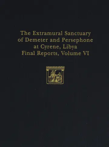 Cover of The Extramural Sanctuary of Demeter and Persepho – Part I